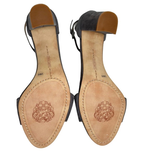 Vince Camuto Heels Corlina 11/41 Dark Gray Soft Suede 3.5" Heel New W/O Box B05 - Picture 7 of 9